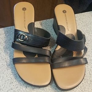 Sandals, black, sz  6.5